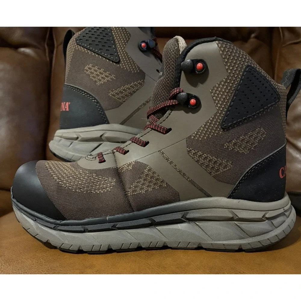 Carolina Voltrex CA1915 Mens Waterproof Mid Cut Safety Toe Lace Lytning Size 8